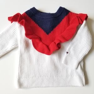 Tommy Hilfiger Ribbed Sweater with Ruffle ❤